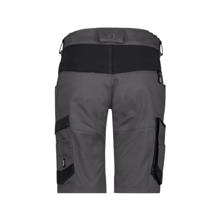 Bermuda de travail femme stretch multipoches Gris/noir – Dassy Axis Next Women