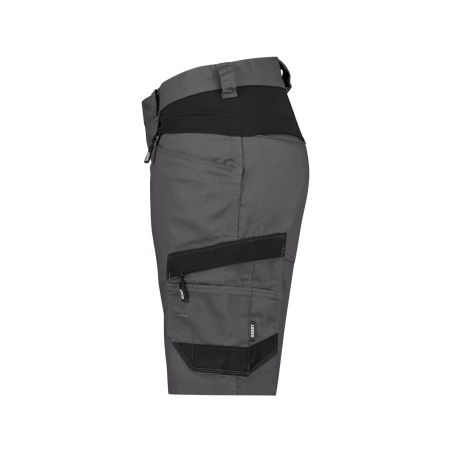 Bermuda de travail femme stretch multipoches Gris/noir – Dassy Axis Next Women