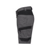 Bermuda de travail femme stretch multipoches Gris/noir – Dassy Axis Next Women