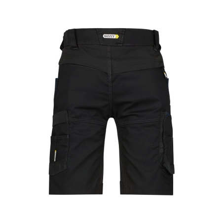 Bermuda de travail stretch multipoches Cordura Noir – Dassy Axis