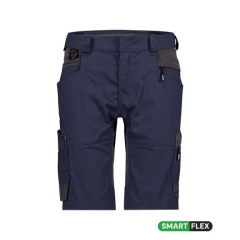 Bermuda de travail femme stretch multipoches Marine/gris – Dassy Axis Next Women