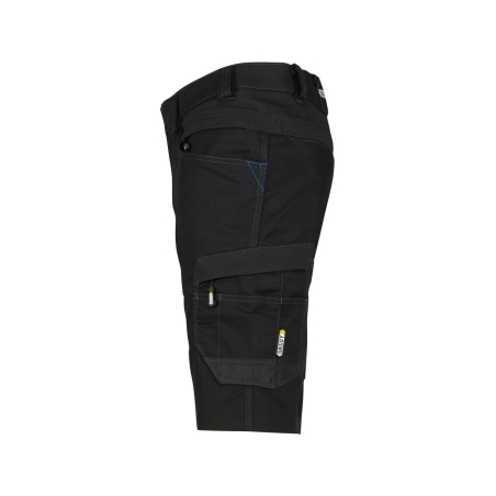 Bermuda de travail stretch multipoches Cordura Noir – Dassy Axis