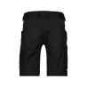 Bermuda de travail femme stretch multipoches Noir – Dassy Axis Next Women