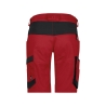 Bermuda de travail femme stretch multipoches Rouge/noir – Dassy Axis Next Women