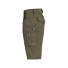 Bermuda de travail stretch multipoches 2-way Kaki – Dassy Botta Flex