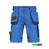 Bermuda de travail multipoches stretch Cordura Bleu azur/gris anthracite – Dassy Bionic