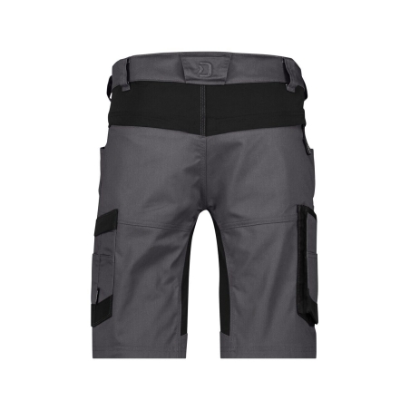 Bermuda de travail stretch multipoches 4-way adjusted fit Gris/noir – Dassy Axis Next