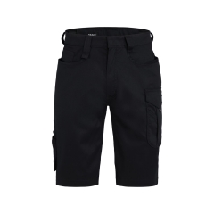 Bermuda de travail stretch multipoches 2-way Noir – Dassy Botta Flex