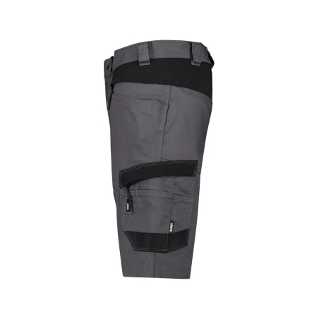 Bermuda de travail stretch multipoches 4-way adjusted fit Gris/noir – Dassy Axis Next