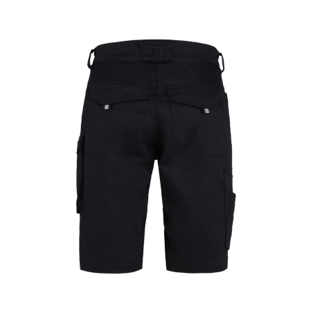 Bermuda de travail stretch multipoches 2-way Noir – Dassy Botta Flex