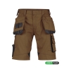 Bermuda de travail multipoches stretch Cordura Camel/gris anthracite – Dassy Bionic