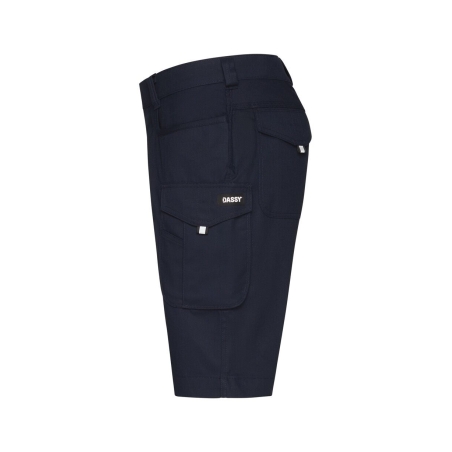 Bermuda de travail multipoches straight leg 245 g/m² Marine – Dassy Botta
