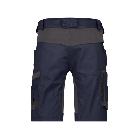 Bermuda de travail stretch multipoches 4-way adjusted fit Marine/gris – Dassy Axis Next