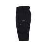 Bermuda de travail stretch multipoches 2-way Noir – Dassy Botta Flex