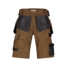 Bermuda de travail multipoches stretch Cordura Camel/gris anthracite – Dassy Bionic
