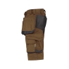 Bermuda de travail multipoches stretch Cordura Camel/gris anthracite – Dassy Bionic