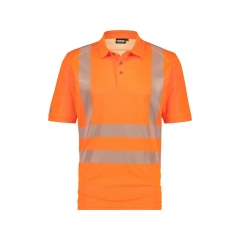 Polo haute visibilité manches courtes anti-UV UPF 50+ classe 2 Orange fluo – Dassy Brandon