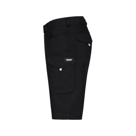 Bermuda de travail multipoches straight leg 245 g/m² Noir – Dassy Botta