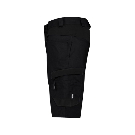 Bermuda de travail stretch multipoches 4-way adjusted fit Noir – Dassy Axis Next