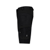 Bermuda de travail stretch multipoches 4-way adjusted fit Noir – Dassy Axis Next