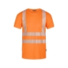 T-shirt haute visibilité manches courtes UPF 50+ tissu recyclé Orange fluo – Dassy Carter