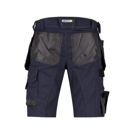 Bermuda de travail multipoches stretch Cordura Bleu nuit/gris anthracite – Dassy Bionic