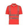 Polo haute visibilité manches courtes anti-UV UPF 50+ classe 2 Rouge fluo – Dassy Brandon