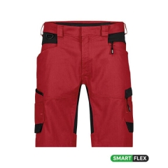 Bermuda de travail stretch multipoches 4-way adjusted fit Rouge/noir – Dassy Axis Next
