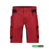 Bermuda de travail stretch multipoches 4-way adjusted fit Rouge/noir – Dassy Axis Next