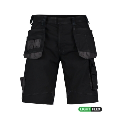 Bermuda de travail multipoches stretch Cordura Noir/gris anthracite – Dassy Bionic
