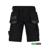 Bermuda de travail multipoches stretch Cordura Noir/gris anthracite – Dassy Bionic