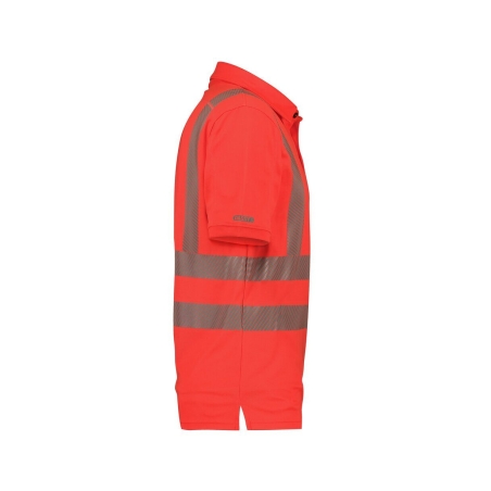 Polo haute visibilité manches courtes anti-UV UPF 50+ classe 2 Rouge fluo – Dassy Brandon