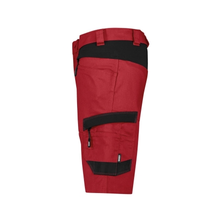 Bermuda de travail stretch multipoches 4-way adjusted fit Rouge/noir – Dassy Axis Next