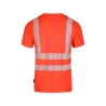 T-shirt haute visibilité manches courtes UPF 50+ tissu recyclé Rouge fluo – Dassy Carter
