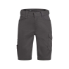 Bermuda de travail stretch multipoches coupe droite femme Gris – Dassy Botta Flex women