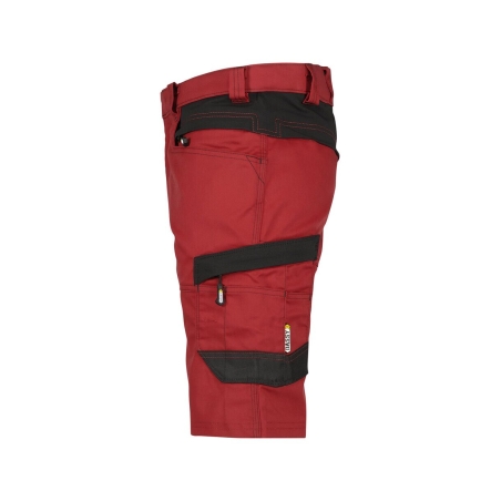 Bermuda de travail stretch multipoches Cordura Rouge/noir – Dassy Axis