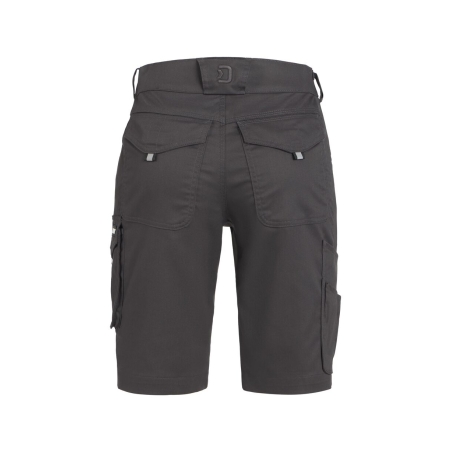 Bermuda de travail stretch multipoches coupe droite femme Gris – Dassy Botta Flex women