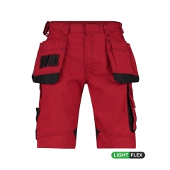 Bermuda de travail multipoches stretch Cordura Rouge/noir – Dassy Bionic