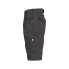 Bermuda de travail stretch multipoches coupe droite femme Gris – Dassy Botta Flex women