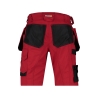Bermuda de travail multipoches stretch Cordura Rouge/noir – Dassy Bionic