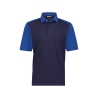 Polo de travail bicolore manches courtes coton piqué Marine/bleu roi – Dassy Cesar