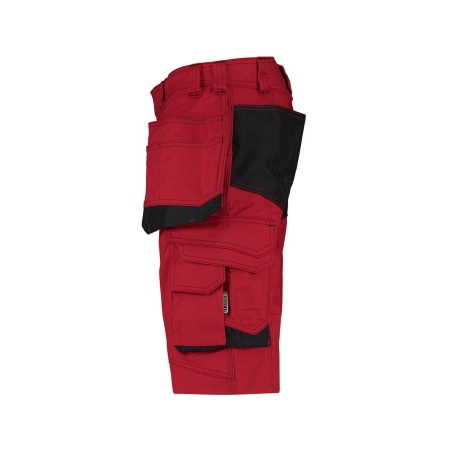 Bermuda de travail multipoches stretch Cordura Rouge/noir – Dassy Bionic