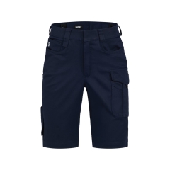 Bermuda de travail stretch multipoches coupe droite femme Marine – Dassy Botta Flex women