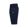 Bermuda de travail stretch multipoches coupe droite femme Marine – Dassy Botta Flex women
