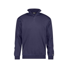 Sweat-shirt de travail zippé col montant 290 g/m² Marine – Dassy Felix