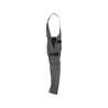 Cotte à bretelles bicolore multipoches 245 g/m² Gris ciment/noir coupe longue – Dassy Calais