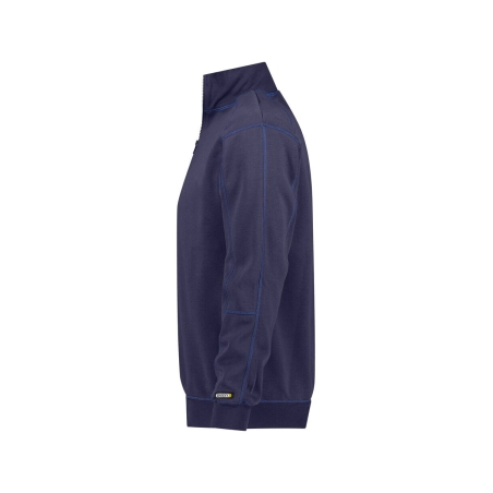 Sweat-shirt de travail zippé col montant 290 g/m² Marine – Dassy Felix