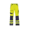 Pantalon de travail haute visibilité multipoches Cordura Jaune fluo/marine coupe longue – Dassy Chicago