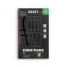 Genouillères certifiées ergonomiques préformées polyéthylène Rouge/noir – Dassy Fides, lot de 2 (vendu par paire)