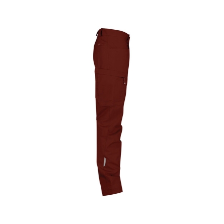 Pantalon de travail stretch multipoches coupe ajustée Rouge brique coupe longue – Dassy Bryce